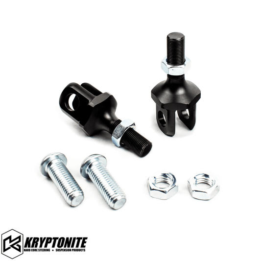 Kryptonite UTV Death Grip Inner Tie Rod Clevis Kit for Shock Therapy Steering Rack