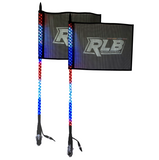 Rear Light Bar 4′ LED Whips Dual Sync Bluetooth – Ballistic (Black)