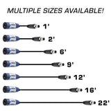 Rugged Radios OFFROAD Straight Cable to Intercom (Select Length)