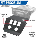 Lower Accessory Panel for 2025 Polaris RZR Pro XP, Pro R, and Pro S Radio Mount