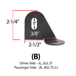 Antenna Mount for Jeep Wrangler TJ, LJ, JK, JL and Gladiator JT