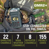 BUNDLE - Rugged GMR2 GMRS and FRS Two Way Handheld Radio with Hand Mic