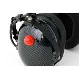 H22 Over the Head (OTH) Headset for 2-Way Radios - Black Carbon Fiber