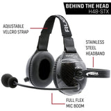 AlphaBass Carbon Fiber Headset for STEREO and OFFROAD Intercoms