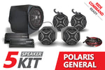 2016-2020 Polaris General SSV Works 5-Speaker Plug-&-Play System for Ride Command