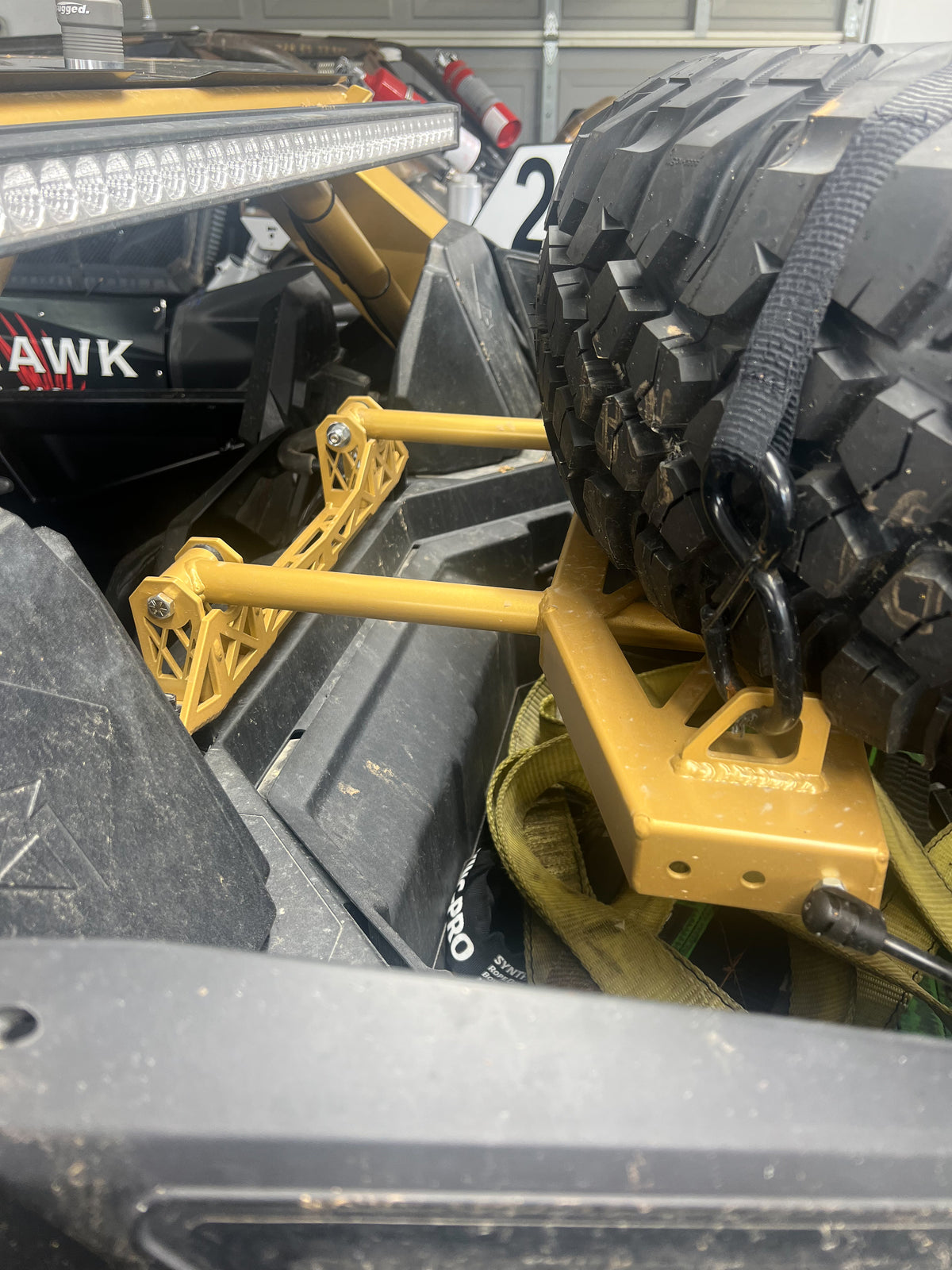 Alpine Designs Spare Tire Carrier for RZR Pro XP, PRO R, and Turbo R Models