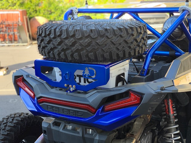 Alpine Designs Over Bed Spare Tire Mount For Polaris RZR