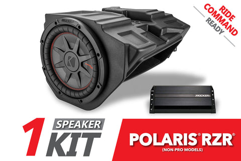 2014-2018 Polaris RZR Kicker 10in Subwoofer Plug-&-Play Kit for Ride Command