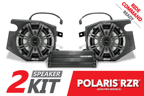 2019-2022 Polaris RZR Kicker 2-Speaker Plug-&-Play System for Ride Command