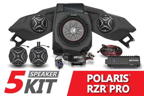 2020-2023 Polaris RZR Pro SSV 5-Speaker Plug-&-Play System