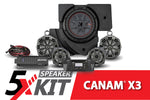2017-2023 CanAm X3 Complete Kicker 5-Speaker Phase X Plug-and-Play System