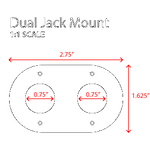 Rugged Radios Dual Headset / Helmet Nexus Jack Flush Mount